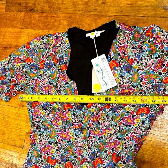 NWT Boden Floral silky V-Neck MIDI Tea Dresses (size 6, size 4) Carnation Garden - Picture 12 of 14